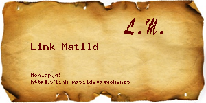 Link Matild névjegykártya